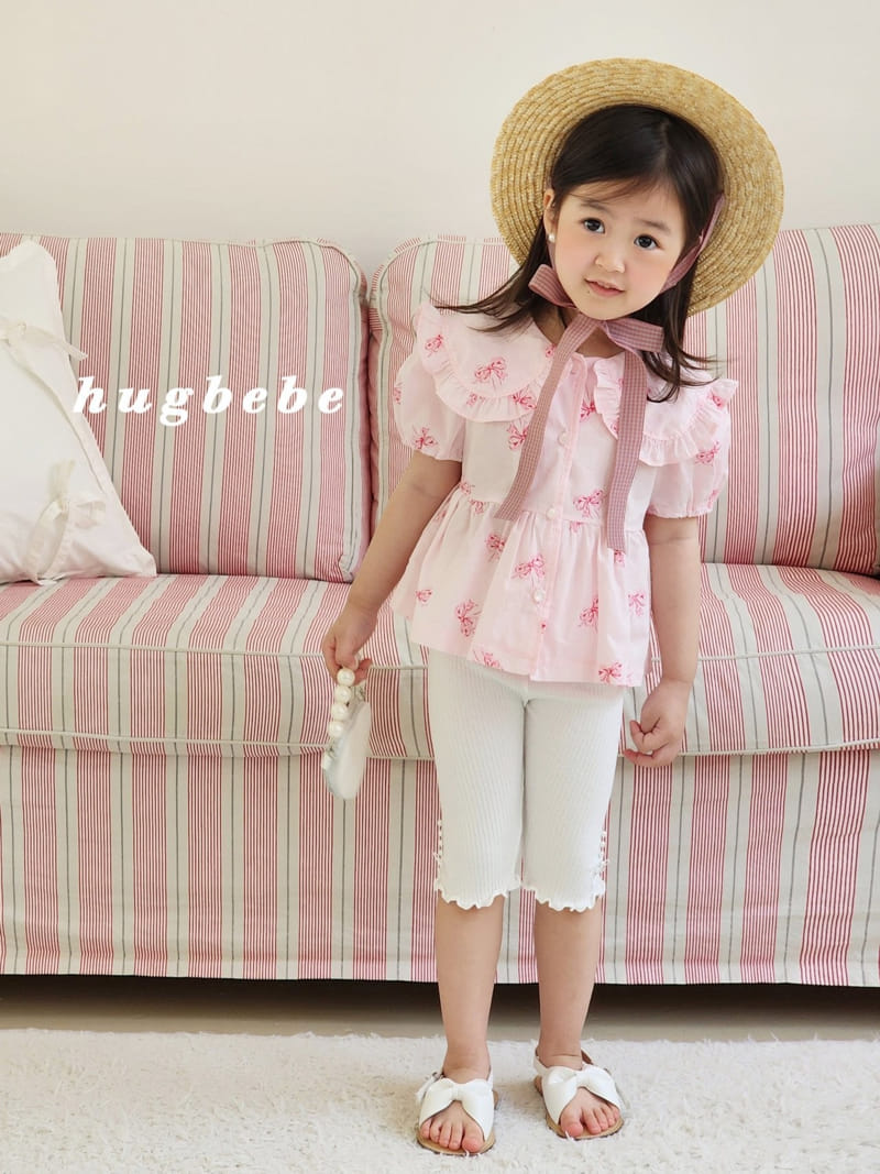 Hug Bebe - Korean Children Fashion - #discoveringself - Pearl Ribbon Rib Leggings - 11