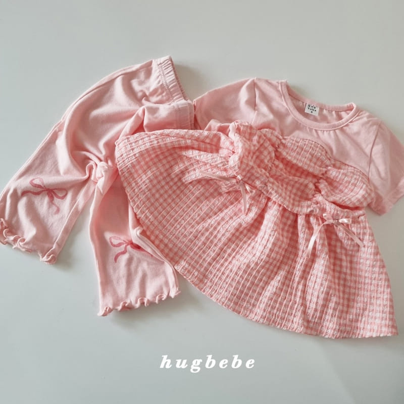 Hug Bebe - Korean Children Fashion - #discoveringself - Alice Ribbon Check Blouse - 8