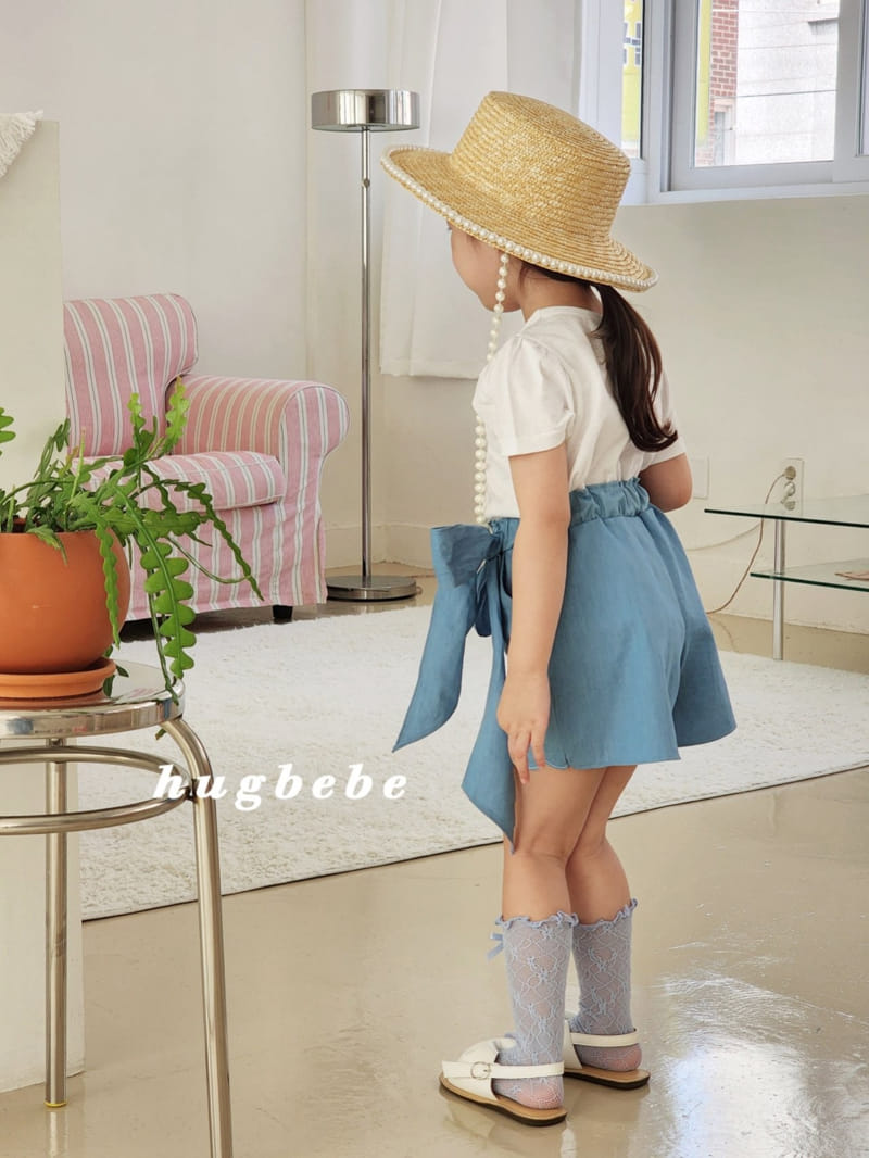 Hug Bebe - Korean Children Fashion - #discoveringself - Ribbon Tights Calop Pants - 8