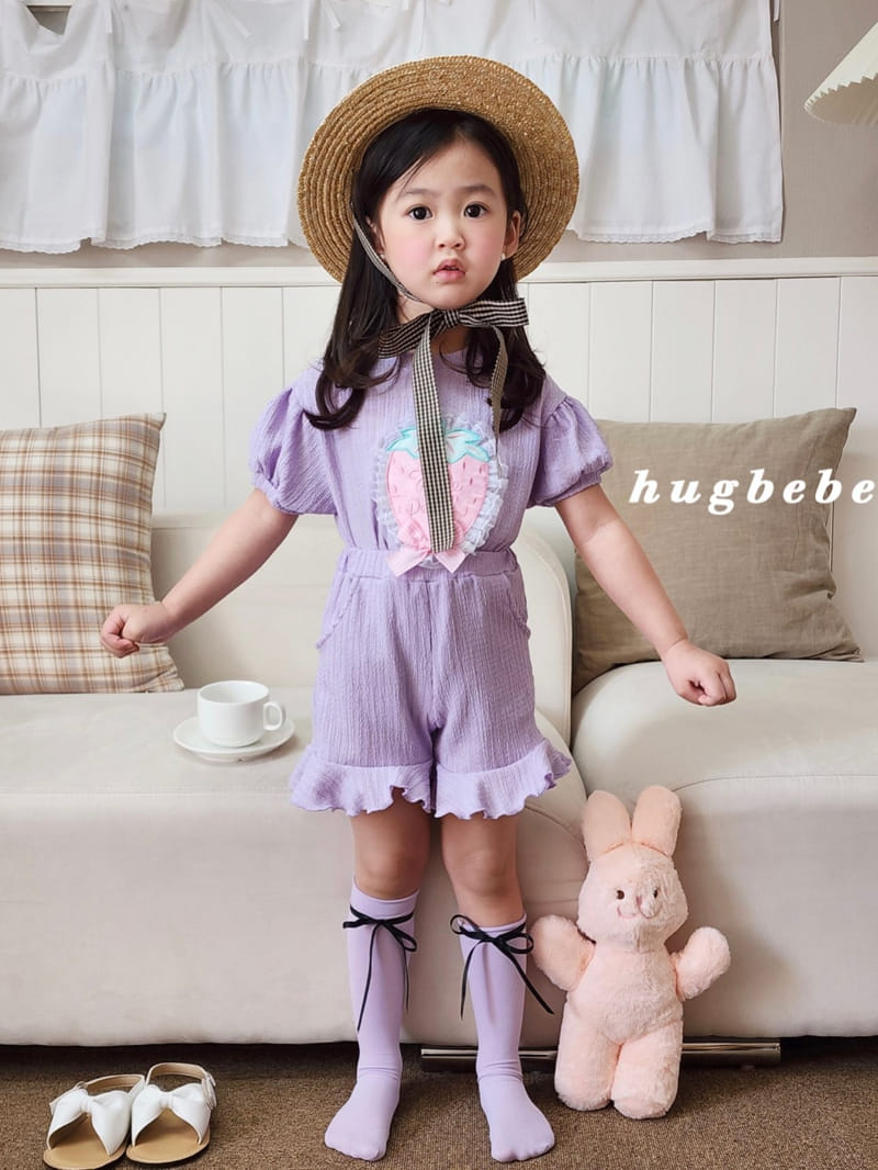 Hug Bebe - Korean Children Fashion - #fashionkids - Pink Berry Puff Tee - 11