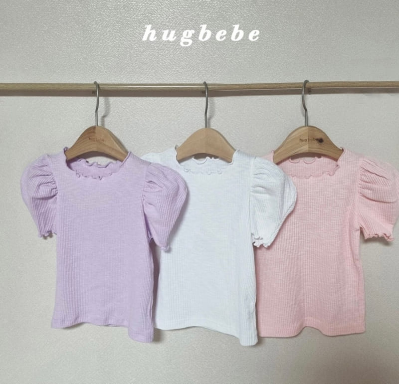 Hug Bebe - Korean Children Fashion - #fashionkids - Basic Rib Puff Tee - 6