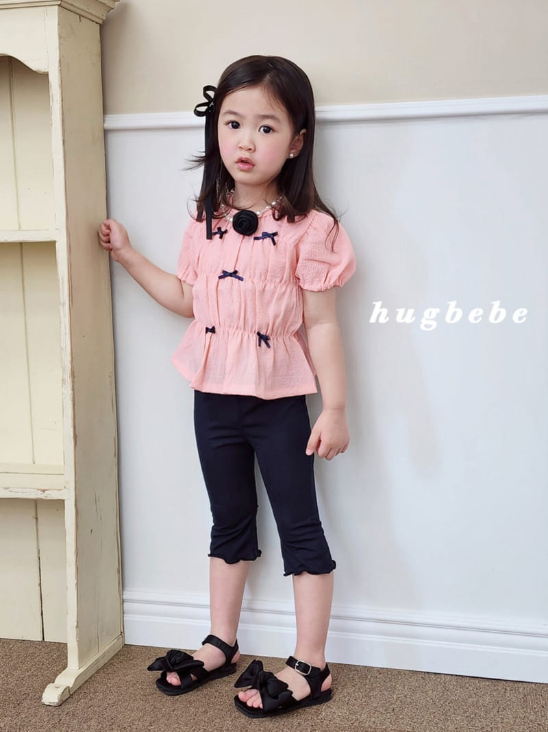 Hug Bebe - Korean Children Fashion - #fashionkids - Mini Ribbon Puff Blouse - 5