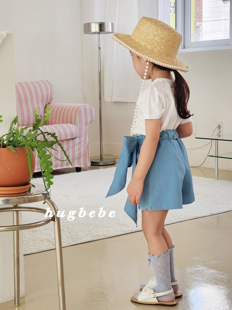Hug Bebe - Korean Children Fashion - #fashionkids - Ribbon Tights Calop Pants - 9