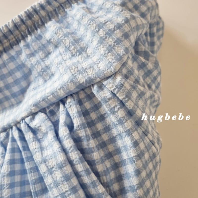 Hug Bebe - Korean Children Fashion - #fashionkids - Ribbon Check Pumpkin Pants - 8