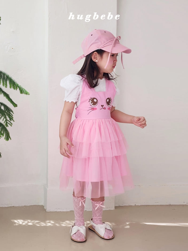 Hug Bebe - Korean Children Fashion - #fashionkids - Cat 3 Layered Kan Kan One-Piece - 3