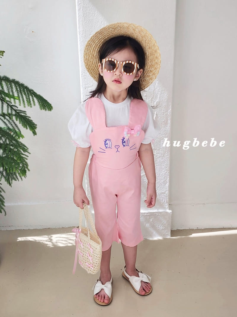Hug Bebe - Korean Children Fashion - #kidsshorts - Mini Ribbon Muzi Puff Tee - 5