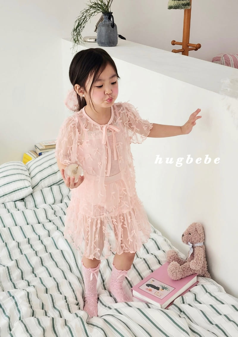 Hug Bebe - Korean Children Fashion - #kidsshorts - Ribbon Lace Skirt - 5