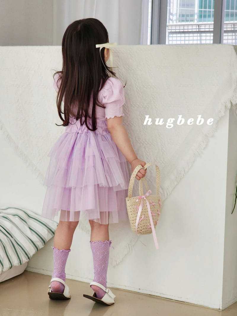 Hug Bebe - Korean Children Fashion - #kidsstore - Basic Rib Puff Tee - 8