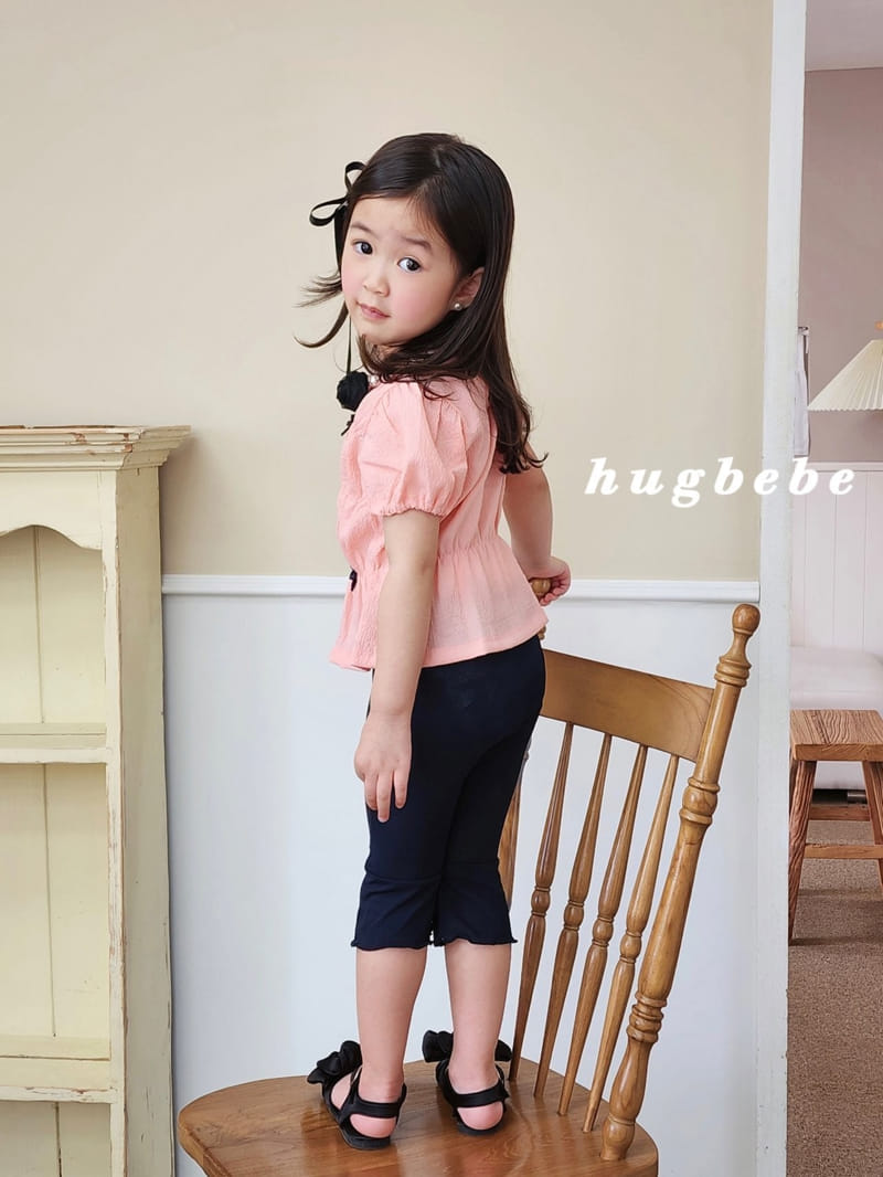Hug Bebe - Korean Children Fashion - #kidsstore - Mini Ribbon Puff Blouse - 7