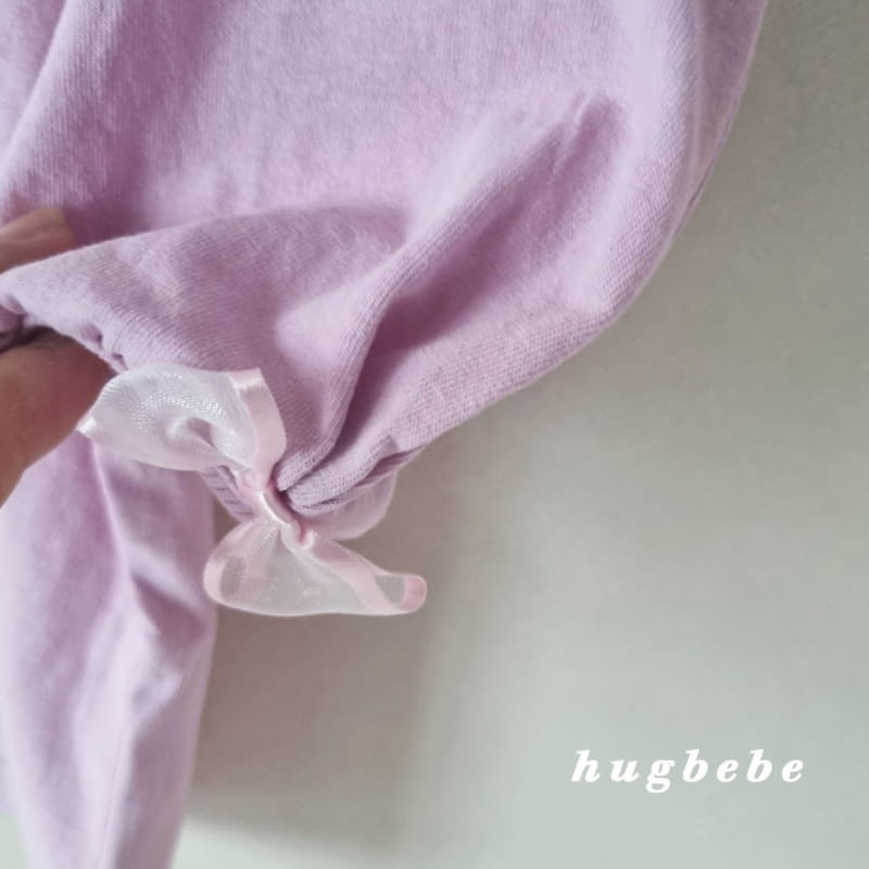 Hug Bebe - Korean Children Fashion - #kidsstore - Mini Ribbon Muzi Puff Tee - 6