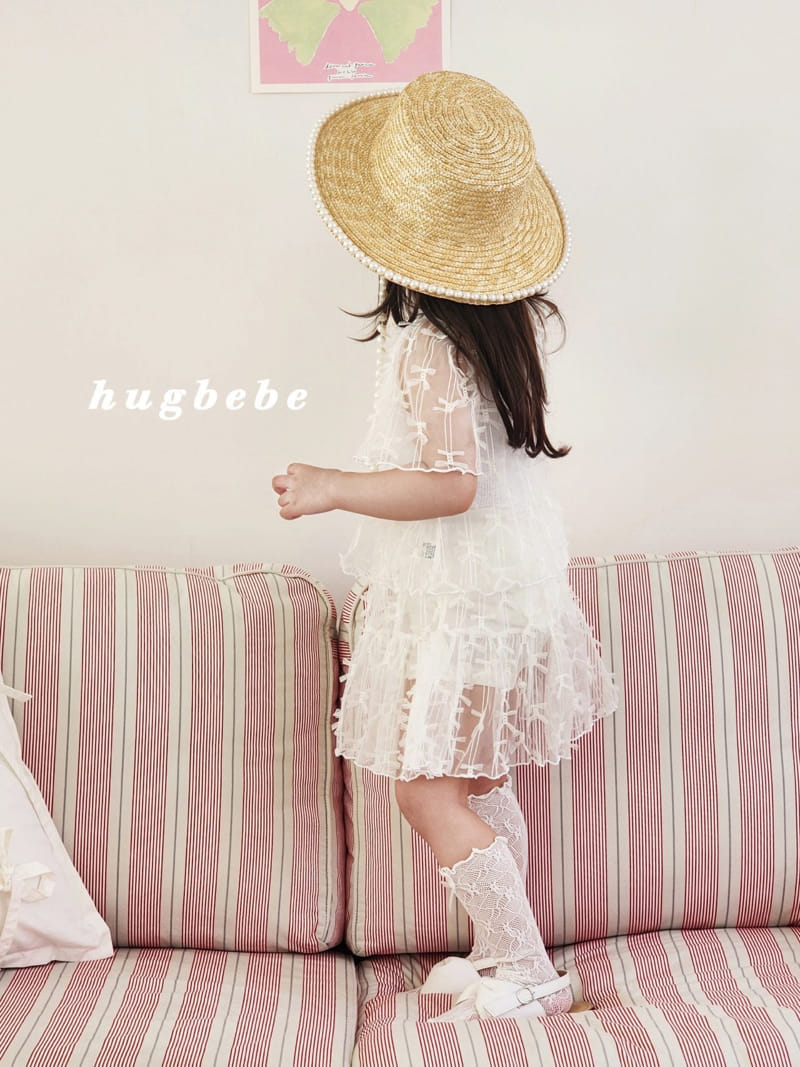 Hug Bebe - Korean Children Fashion - #kidsstore - Ribbon Lace Cardigan - 9