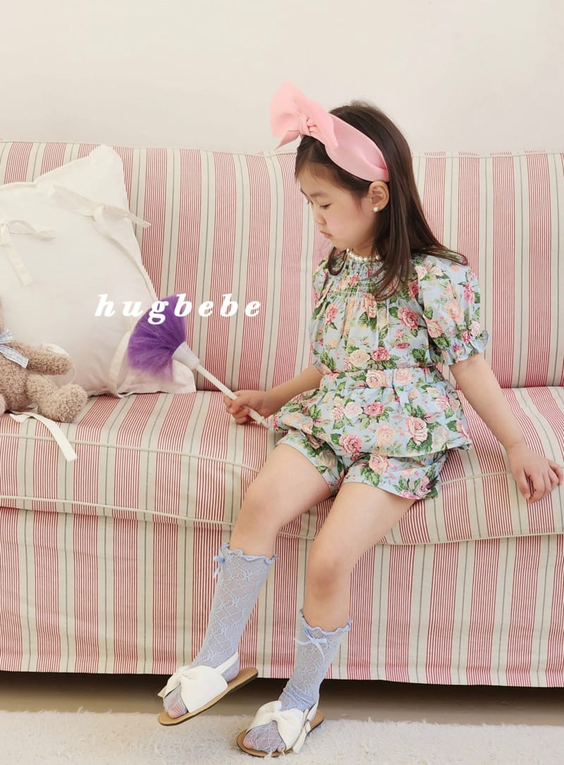 Hug Bebe - Korean Children Fashion - #kidsstore - Floria Top Bottom Set - 3