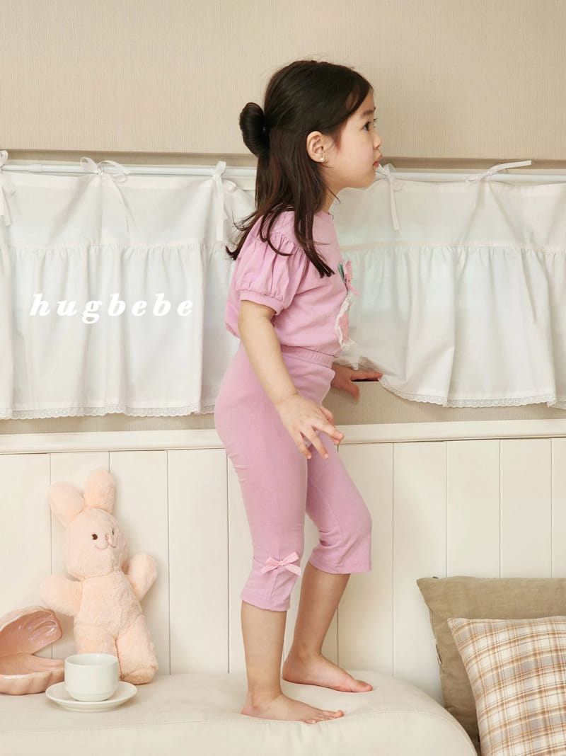 Hug Bebe - Korean Children Fashion - #kidzfashiontrend - Ribbon Cherry Puff Tee - 6