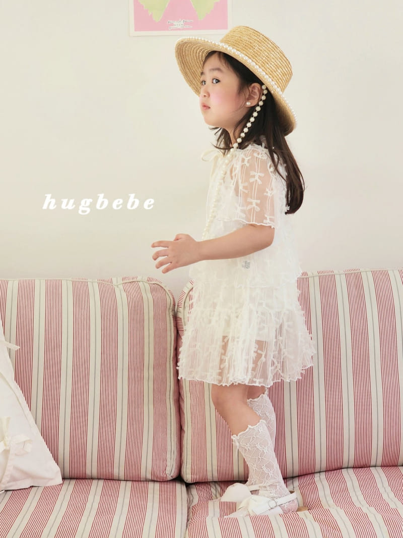 Hug Bebe - Korean Children Fashion - #kidzfashiontrend - Ribbon Lace Cardigan - 10