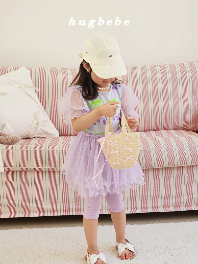 Hug Bebe - Korean Children Fashion - #kidzfashiontrend - Nobang Puff Ribbon Paint Tee - 9