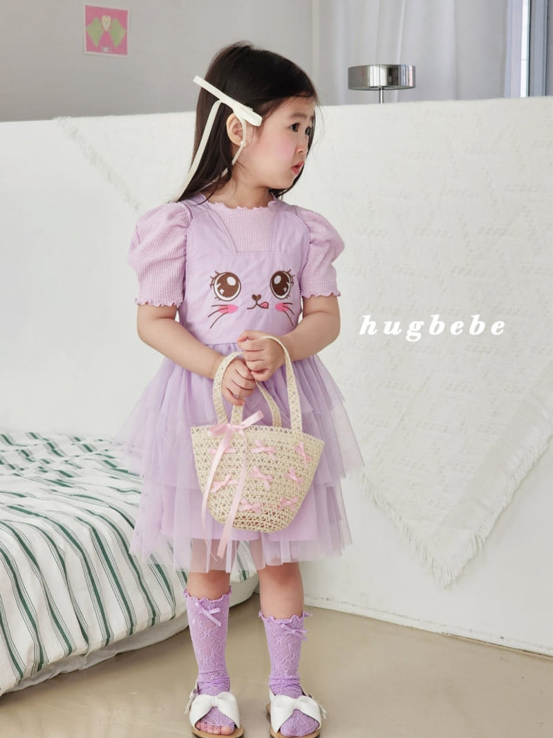 Hug Bebe - Korean Children Fashion - #littlefashionista - Basic Rib Puff Tee - 11