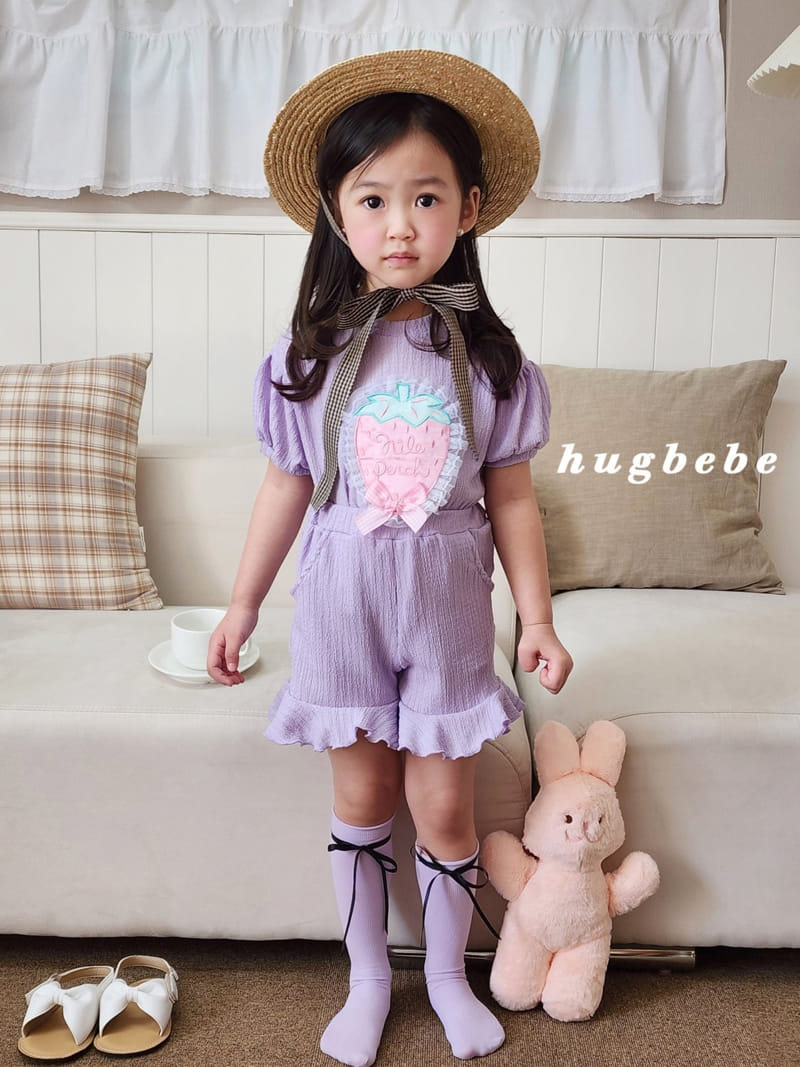 Hug Bebe - Korean Children Fashion - #magicofchildhood - Pink Berry Puff Tee