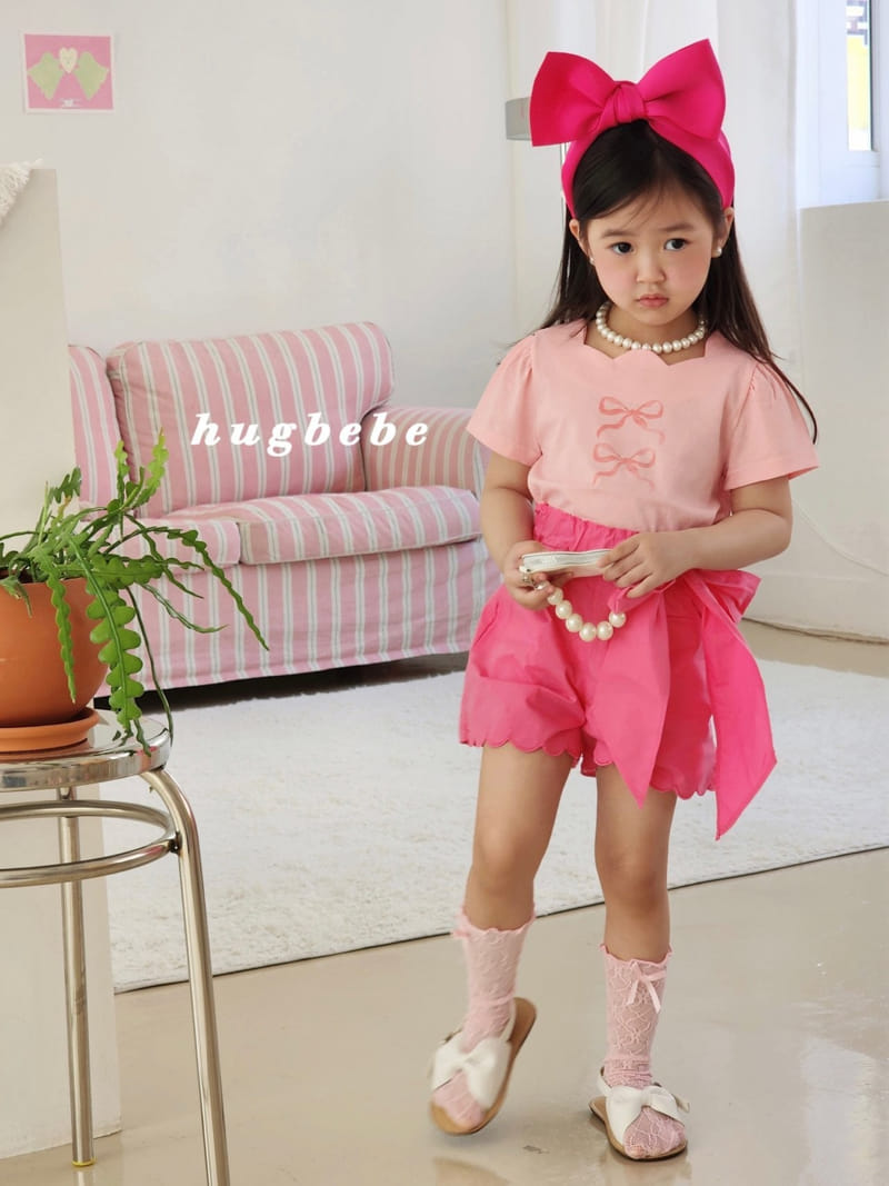 Hug Bebe - Korean Children Fashion - #magicofchildhood - Ribbon Tights Calop Pants