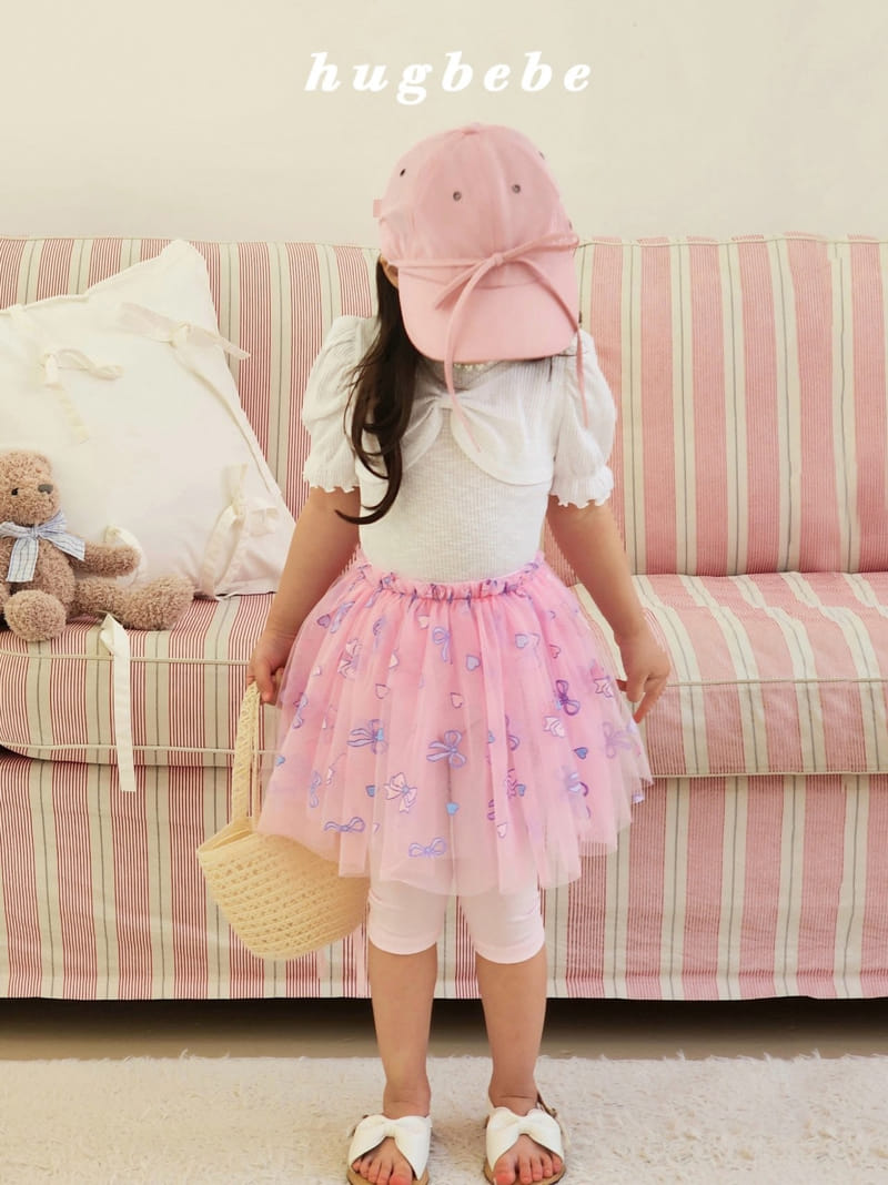 Hug Bebe - Korean Children Fashion - #magicofchildhood - Ribbon Sha Sha Skirt Leggings - 2