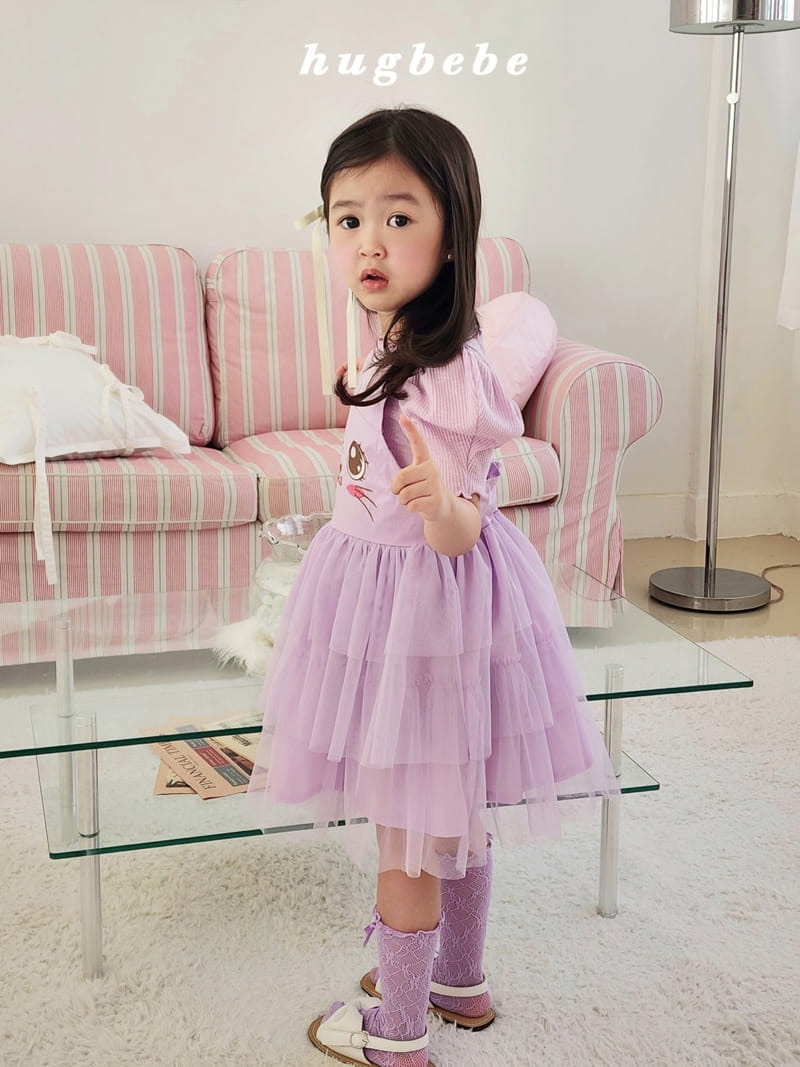 Hug Bebe - Korean Children Fashion - #minifashionista - Cat 3 Layered Kan Kan One-Piece - 10