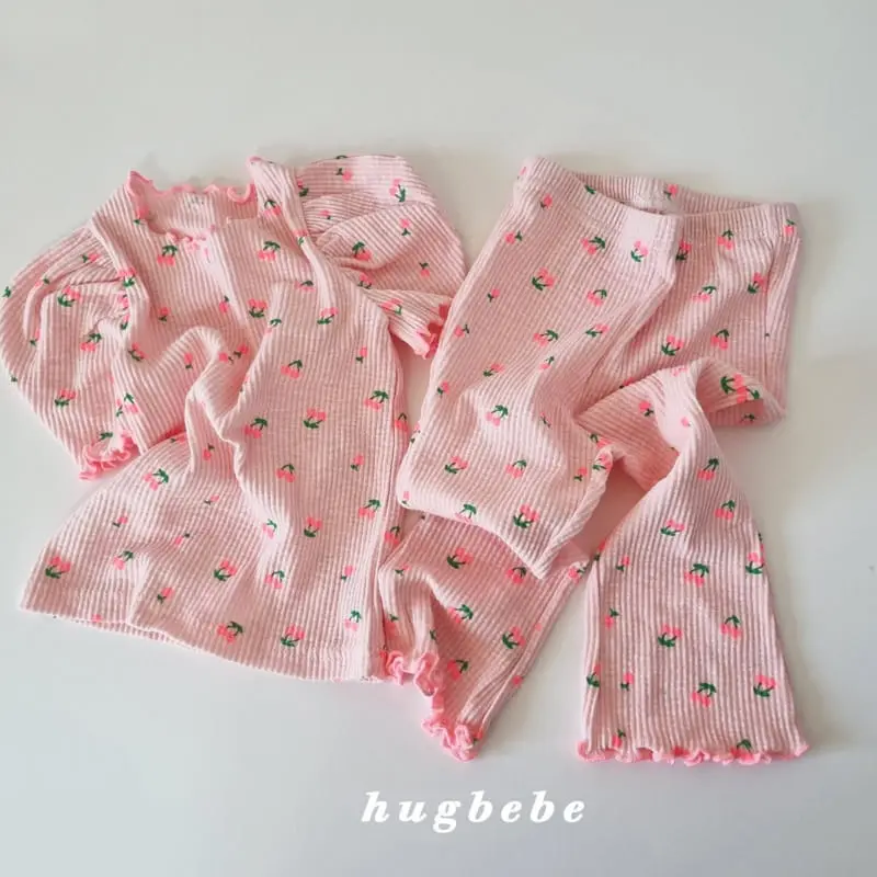 Hug Bebe - Korean Children Fashion - #prettylittlegirls - Cherry Day Cropped Shorts - 5
