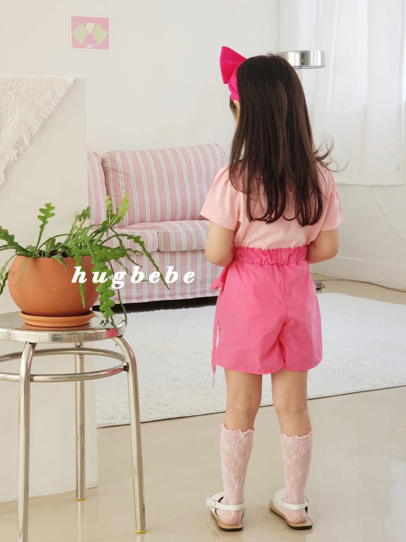 Hug Bebe - Korean Children Fashion - #prettylittlegirls - Ribbon Tights Calop Pants - 3