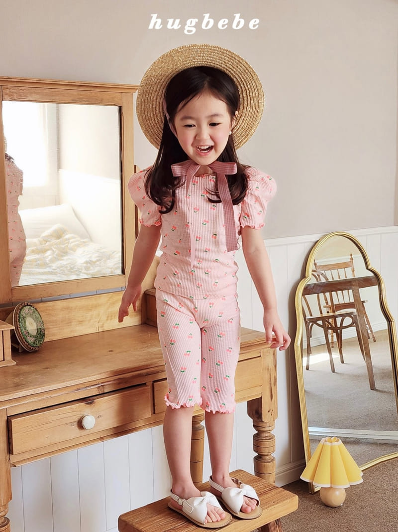Hug Bebe - Korean Children Fashion - #stylishchildhood - Cherry Day Cropped Shorts - 8