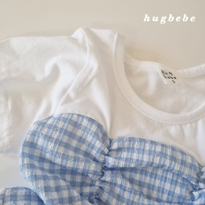 Hug Bebe - Korean Children Fashion - #toddlerclothing - Alice Ribbon Check Blouse - 4
