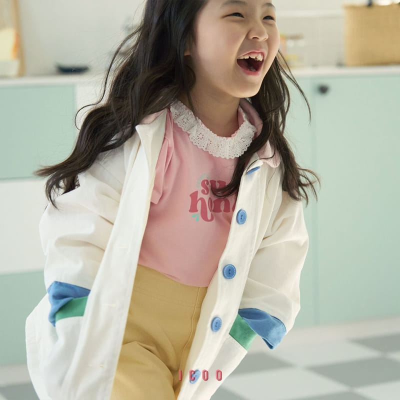 Icoo - Korean Children Fashion - #Kfashion4kids - Saint Color Jacket - 5