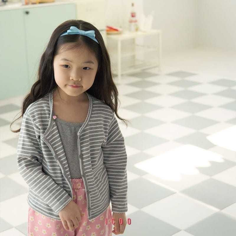 Icoo - Korean Children Fashion - #kidzfashiontrend - Pin Coat Cardigan - 4