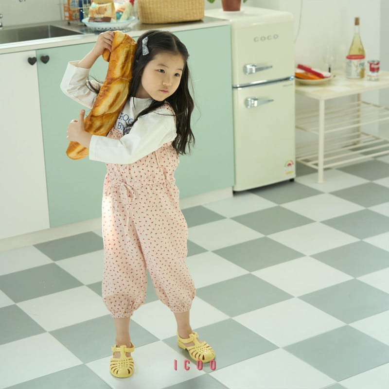 Icoo - Korean Children Fashion - #childofig - Tulip Check Overalls  - 7