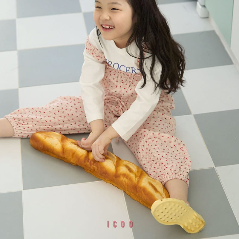 Icoo - Korean Children Fashion - #designkidswear - Tulip Check Overalls  - 9