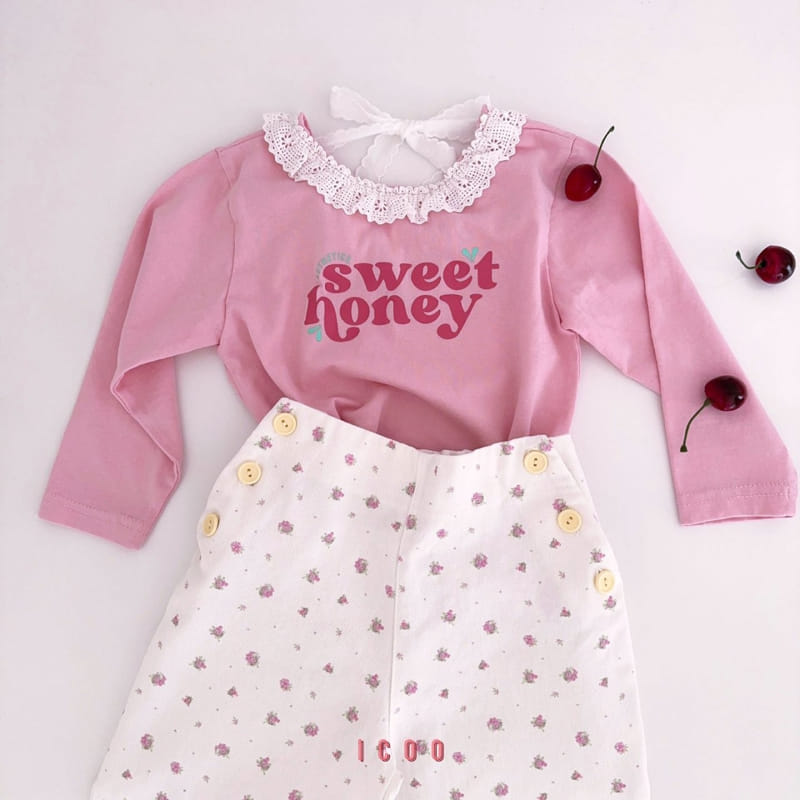 Icoo - Korean Children Fashion - #fashionkids - Honey Lace Tee - 10