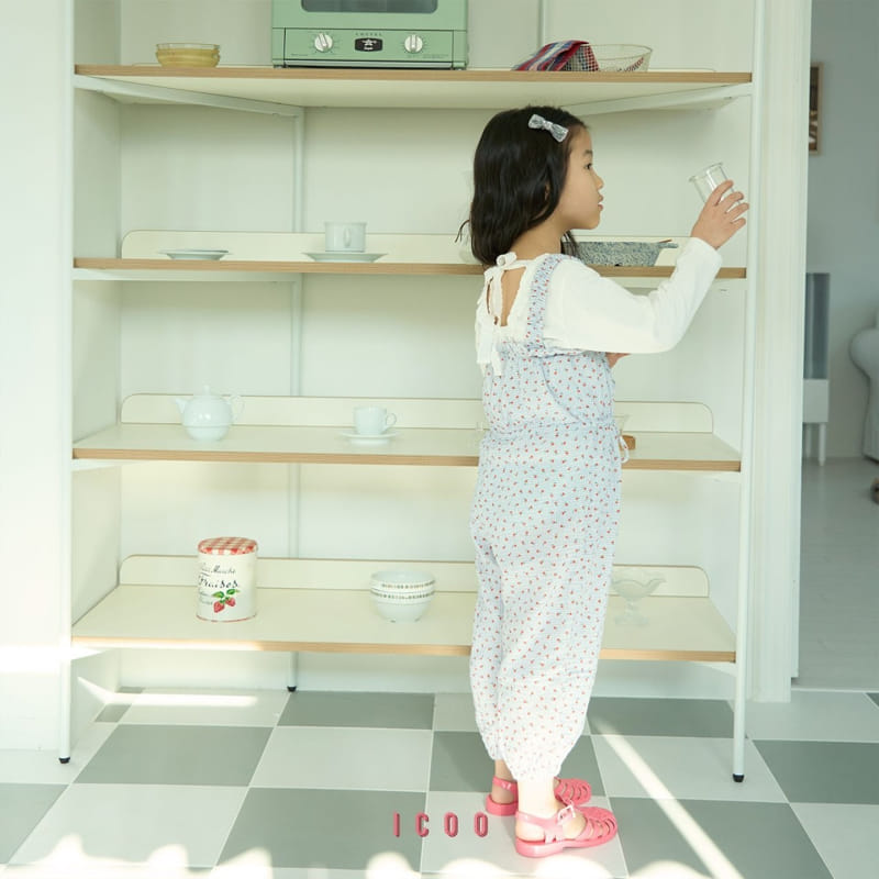 Icoo - Korean Children Fashion - #stylishchildhood - Tulip Check Overalls  - 6