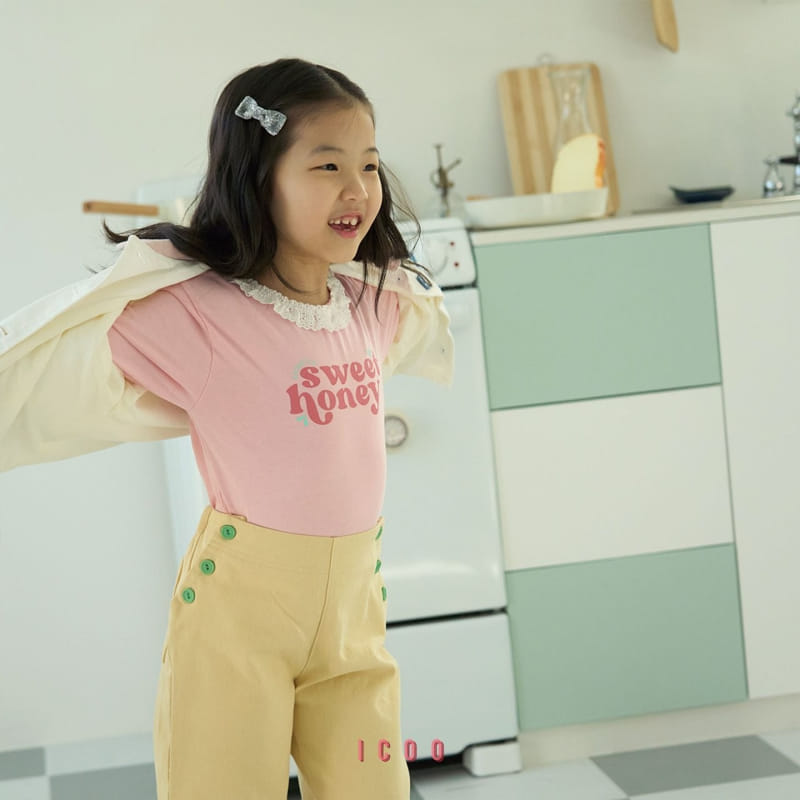 Icoo - Korean Children Fashion - #stylishchildhood - Honey Lace Tee - 5