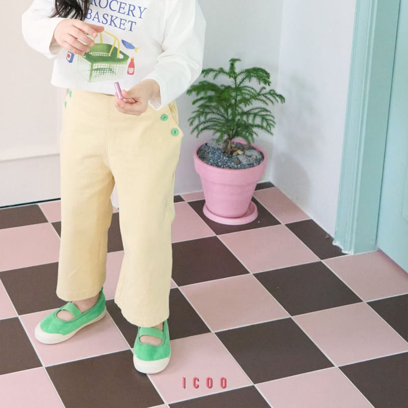Icoo - Korean Children Fashion - #todddlerfashion - Button Pants - 5