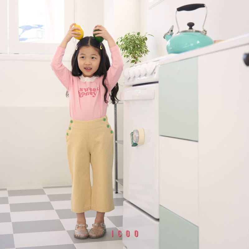 Icoo - Korean Children Fashion - #todddlerfashion - Honey Lace Tee - 3