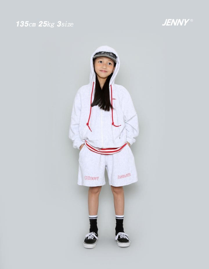 Jenny Basic - Korean Children Fashion - #Kfashion4kids - Point Terry Zip Up - 2