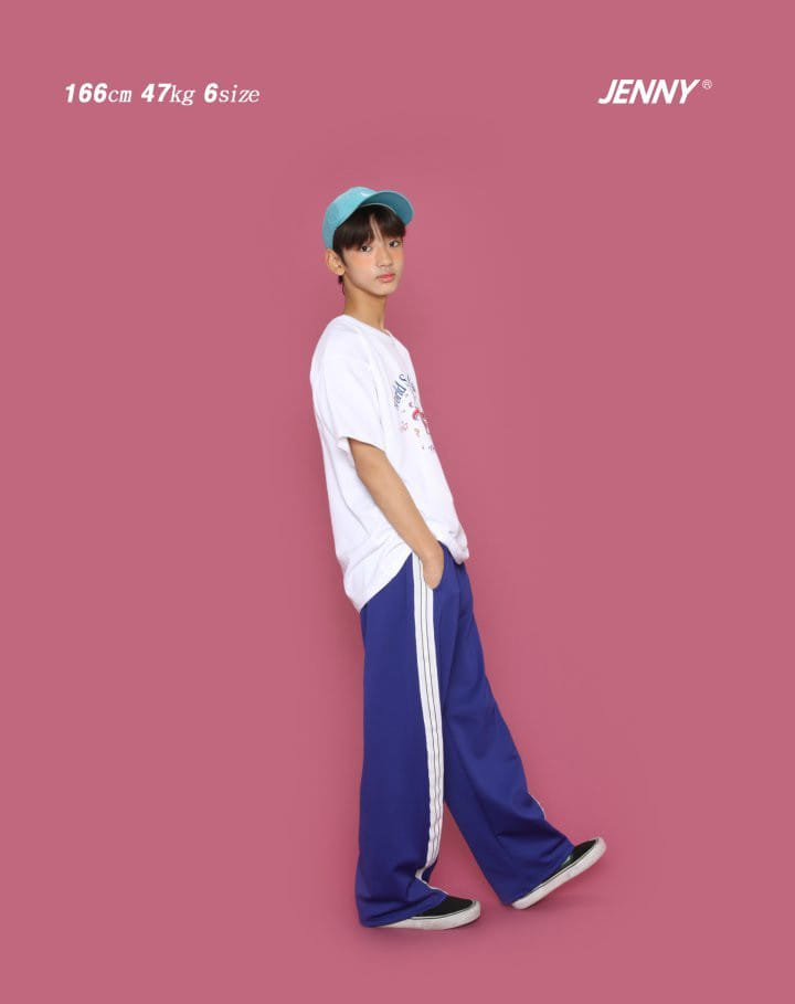 Jenny Basic - Korean Children Fashion - #designkidswear - Tape Jersey Pants - 8