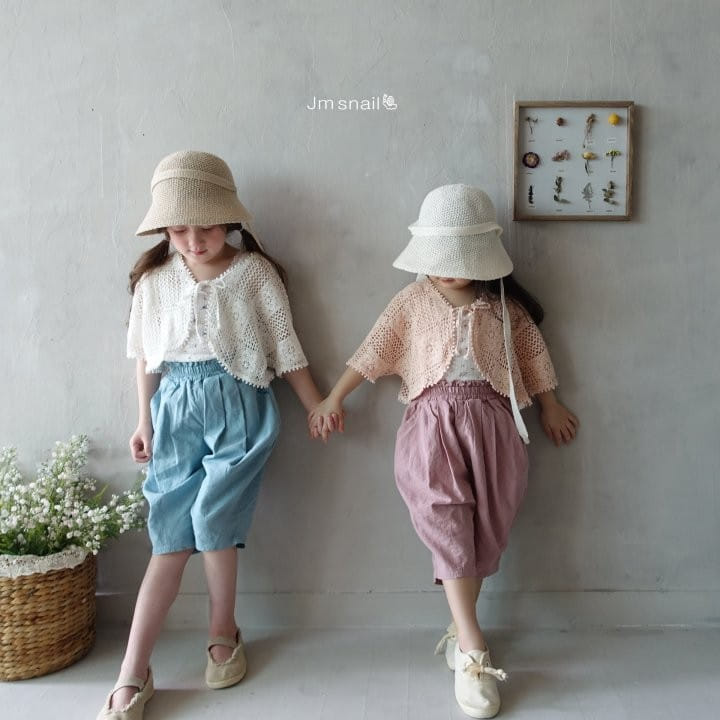 Jm Snail - Korean Children Fashion - #Kfashion4kids - Eyelet Small Flower Sleeveless Tee - 2