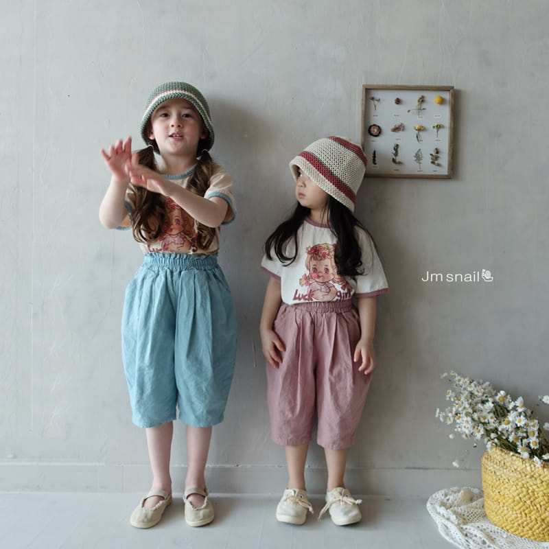 Jm Snail - Korean Children Fashion - #childofig - Lucky Girl Jensa Tee