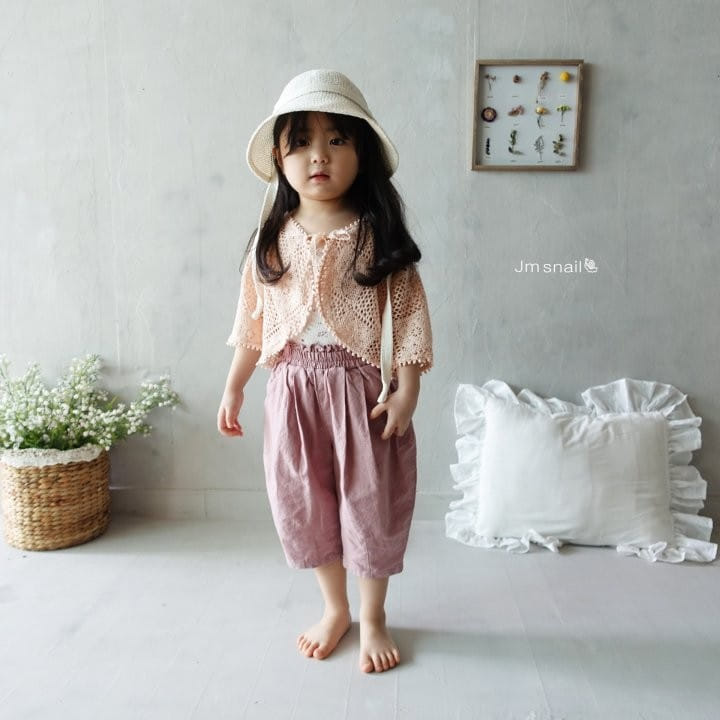 Jm Snail - Korean Children Fashion - #childofig - Eyelet Small Flower Sleeveless Tee - 7