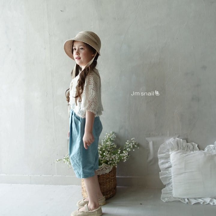 Jm Snail - Korean Children Fashion - #childrensboutique - Eyelet Small Flower Sleeveless Tee - 9