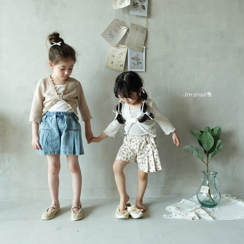 Jm Snail - Korean Children Fashion - #designkidswear - Lace Rib Sleeveless Tee - 2