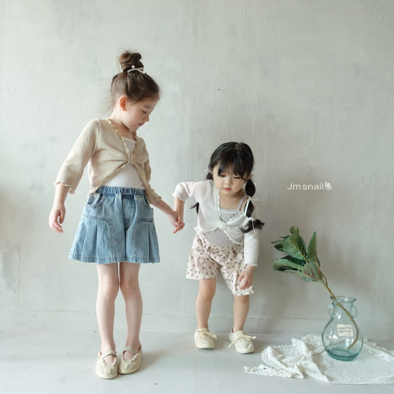 Jm Snail - Korean Children Fashion - #discoveringself - Lace Rib Sleeveless Tee - 4