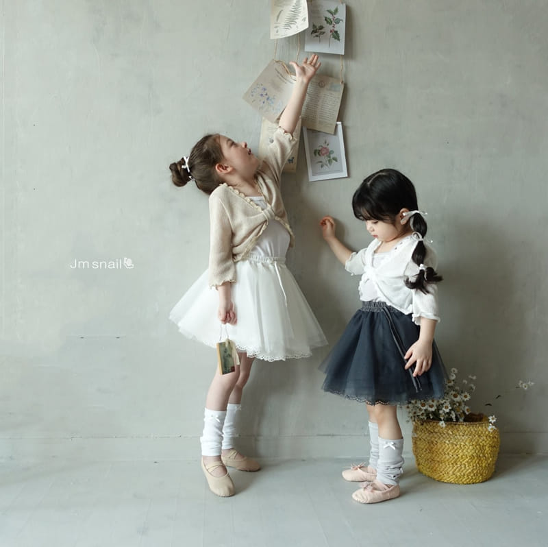 Jm Snail - Korean Children Fashion - #kidsshorts - Flare Ballet Core Mesh Skirt - 2
