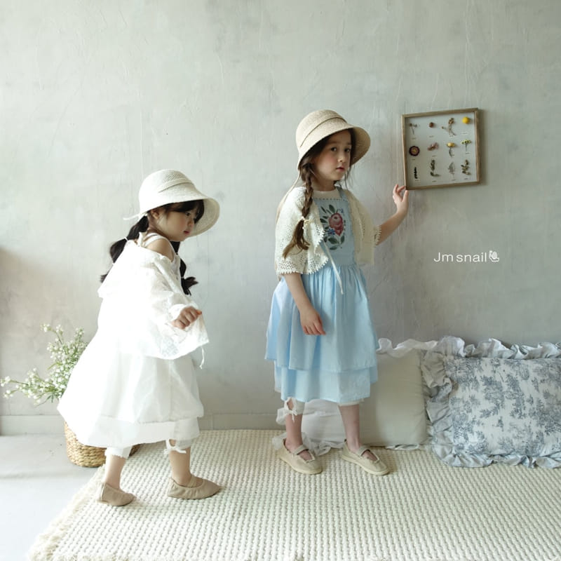 Jm Snail - Korean Children Fashion - #kidsstore - Rose Apron One-Piece - 7
