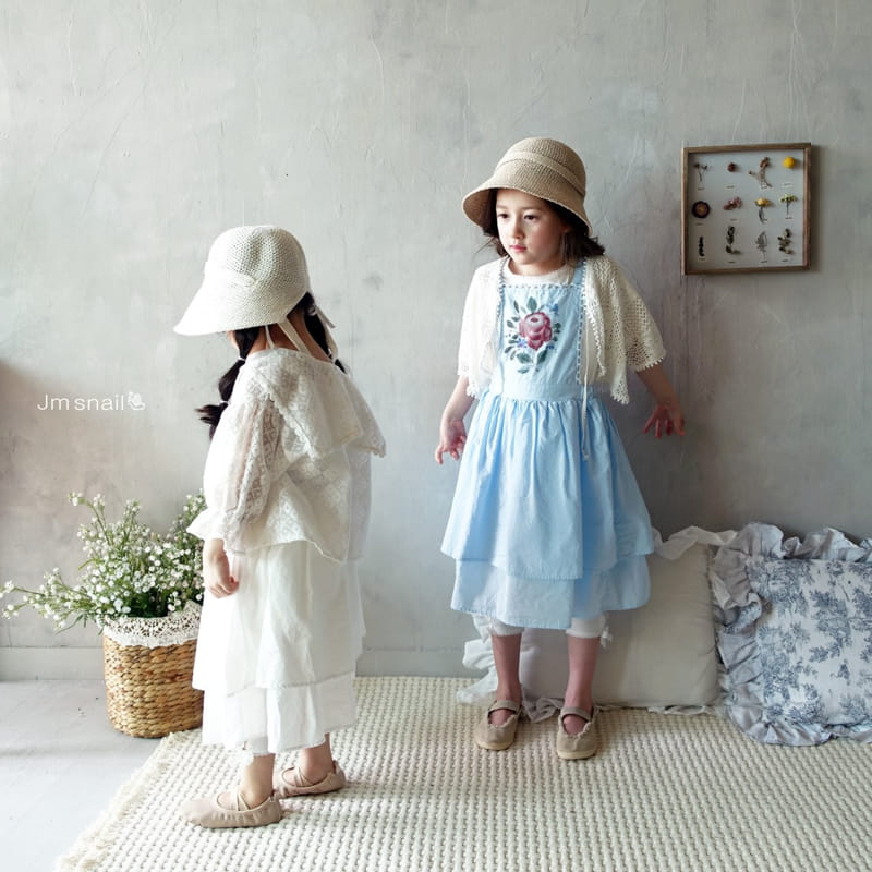 Jm Snail - Korean Children Fashion - #kidzfashiontrend - Rose Apron One-Piece - 8