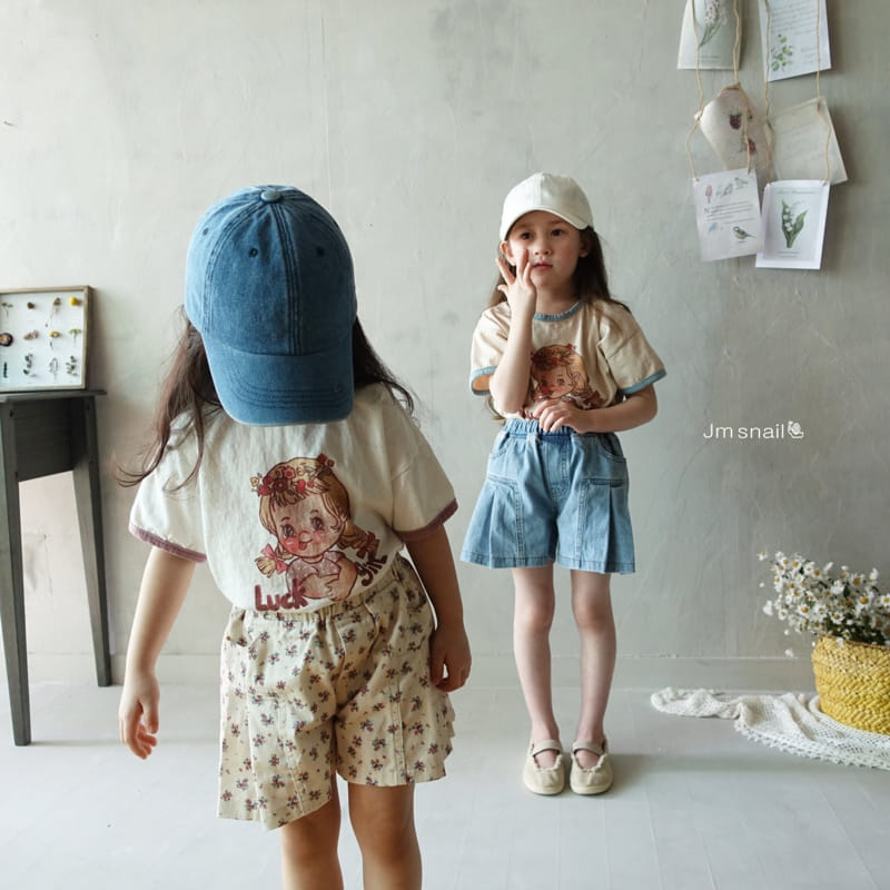 Jm Snail - Korean Children Fashion - #kidzfashiontrend - Wrinkle Flower Skirt Shorts - 6