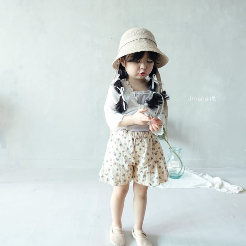 Jm Snail - Korean Children Fashion - #littlefashionista - Lace Rib Sleeveless Tee - 9